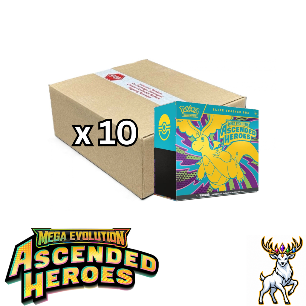 Pokémon TCG Mega Evolution Ascended Heroes Elite Trainer Box (ETB) Sealed Master Case x10 Factory Sealed English